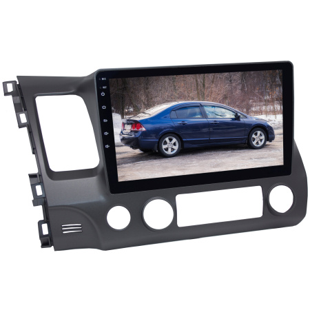 Штатная магнитола 9 дюймов для Honda Civic 2008 - 2012 гг. левый руль LeTrun 2295-6495 Android 12 MTK 2+32 Gb IPS